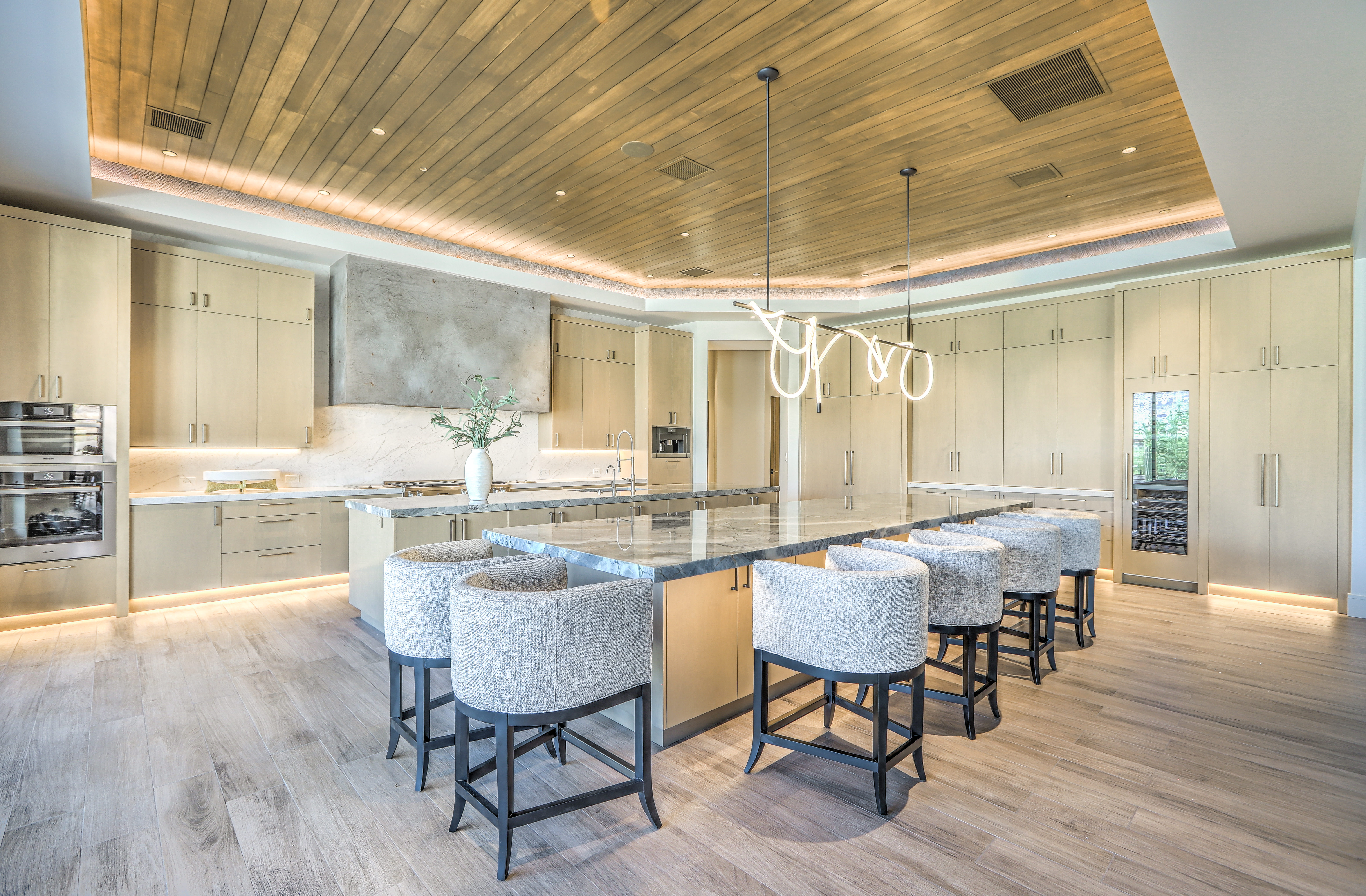 Kitchen cabinetry in a sustainably specified new build