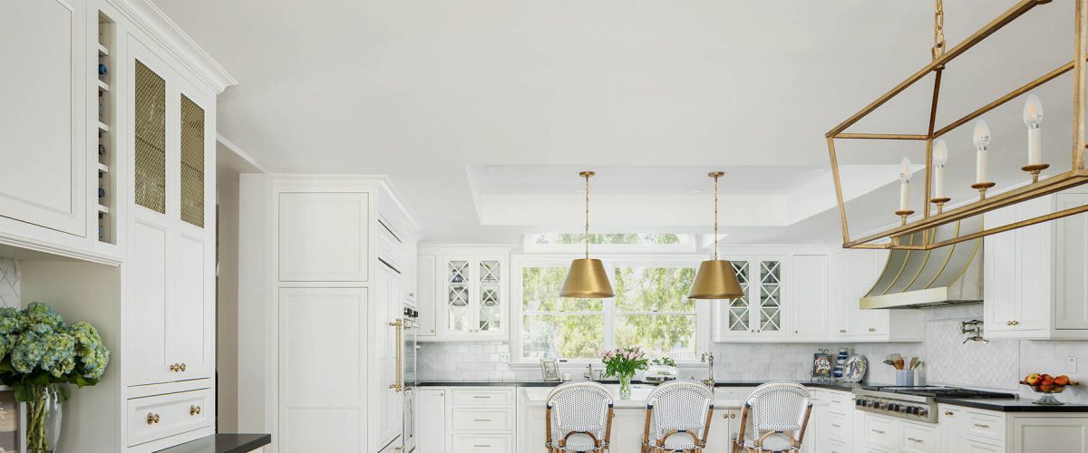 Wide view of the remodelled kitchen